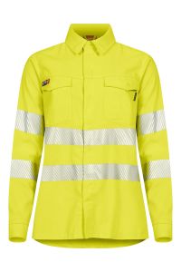 FR HI-VIS Bluse für Damen 1/1 Arm - PFAS + metallfrei