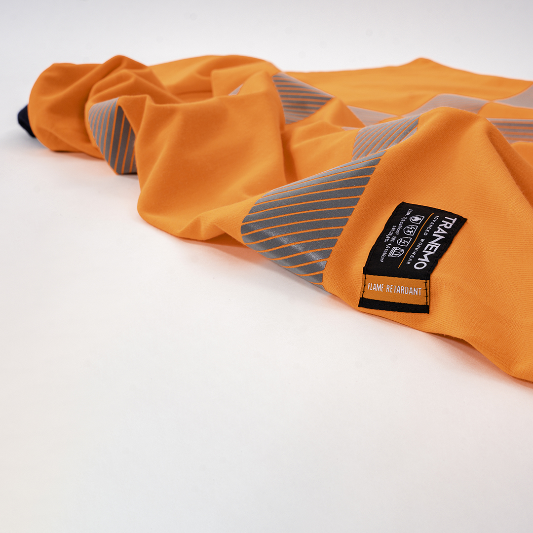 Orange, warnschutzfunktion und flammhemmend